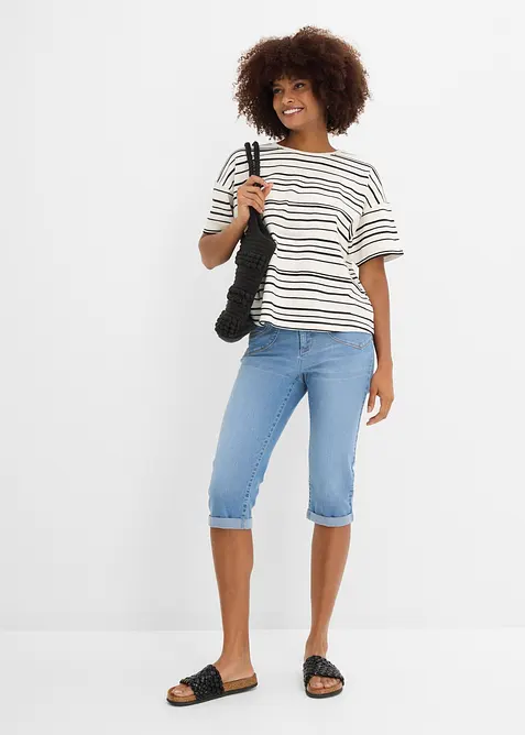 Straight-jeans Mid Waist, cropped, bonprix