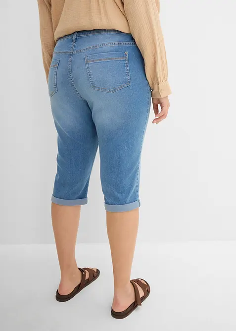 Straight-jeans Mid Waist, cropped, bonprix