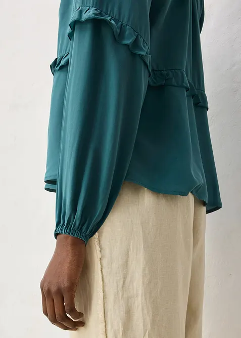 Tunika med silke, bonprix