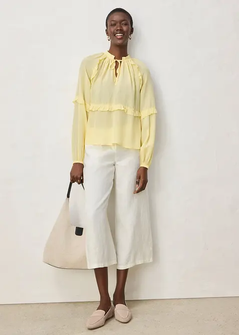 Tunika med silke, bonprix