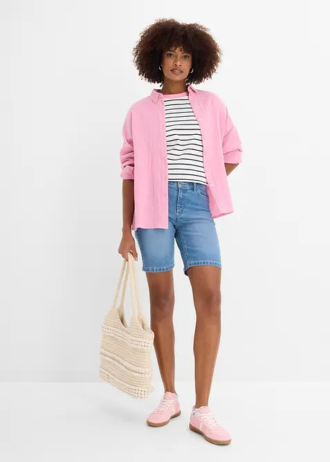 Jeans-bermudashorts Mid Waist, bonprix