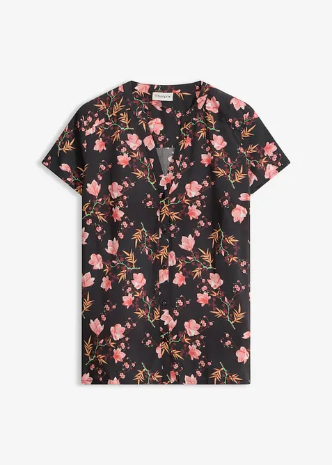 Kortermet bluse i 100% viskose, bonprix