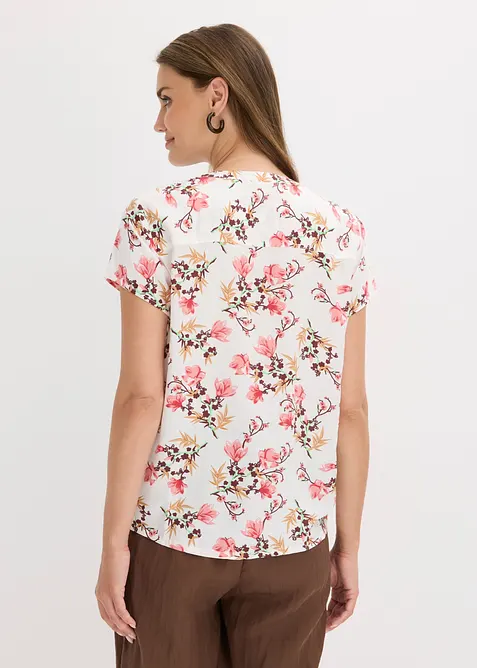 Kortermet bluse i 100% viskose, bonprix
