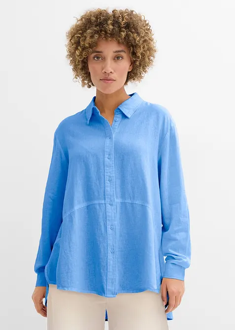Oversized bluse i linmiks, bonprix