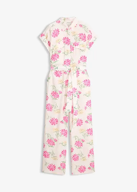Jumpsuit i lett viskosemiks, bonprix