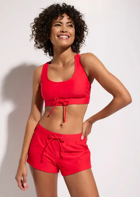 Bustier-bikini med badeshorts (2-delt sett), bonprix