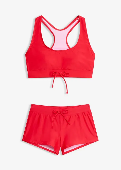 Bustier-bikini med badeshorts (2-delt sett), bonprix