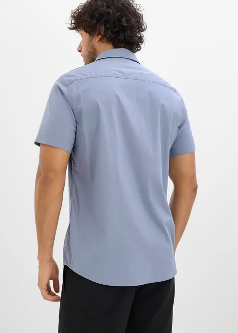Kortermet stretchskjorte, Slim Fit, bonprix