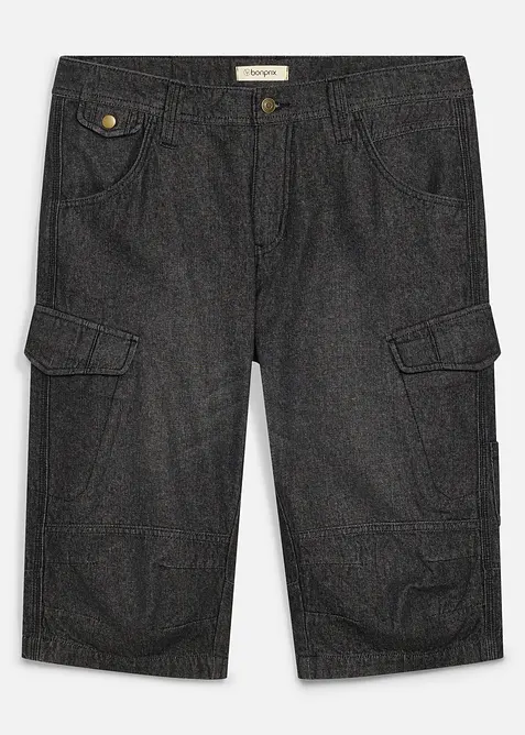 Lett, lang cargo-bermudashorts, Relaxed Fit, bonprix