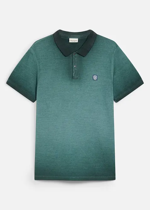 Pik&eacute;-poloskjorte i vasket look, bonprix
