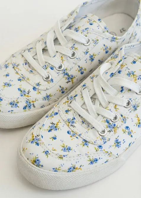 Sneakers av bomullskanvas, bonprix