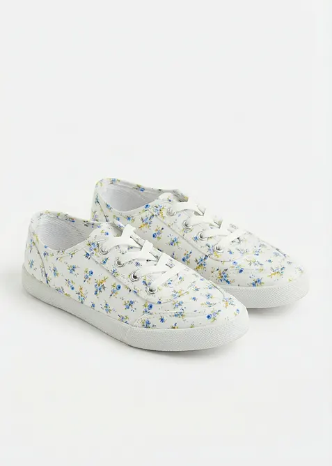 Sneakers av bomullskanvas, bonprix