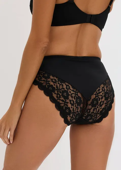 Truse med h&oslash;y midje (2-pack), bonprix