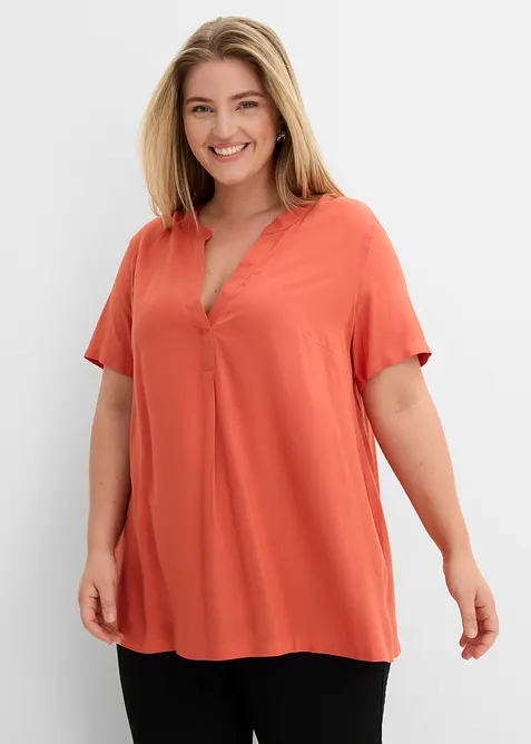 Lang tunika i 100% viskose, bonprix