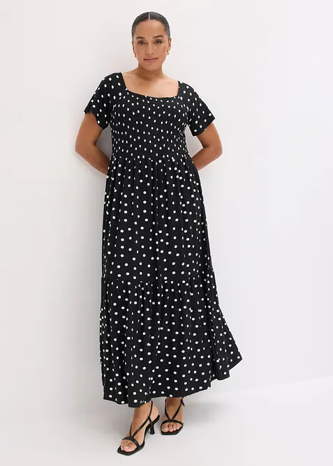 Maxikjole i klimasmart viskose, bonprix