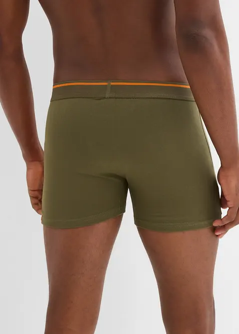 Boksershorts med ben og bomull (3-pack), bonprix