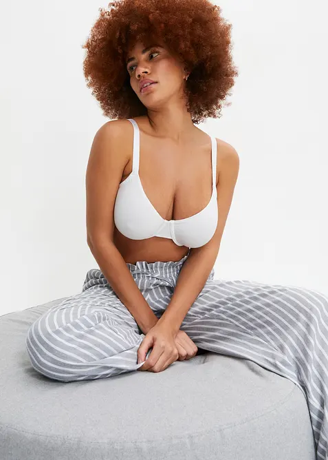 T-skjorte BH med spiler og &oslash;kologisk bomull (3-pack), bonprix