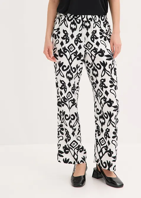 Vid bukse i lett viskose, bonprix