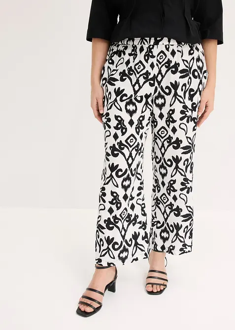 Vid bukse i lett viskose, bonprix