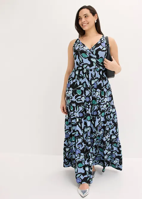 Maxikjole i myk viskoseblanding, bonprix