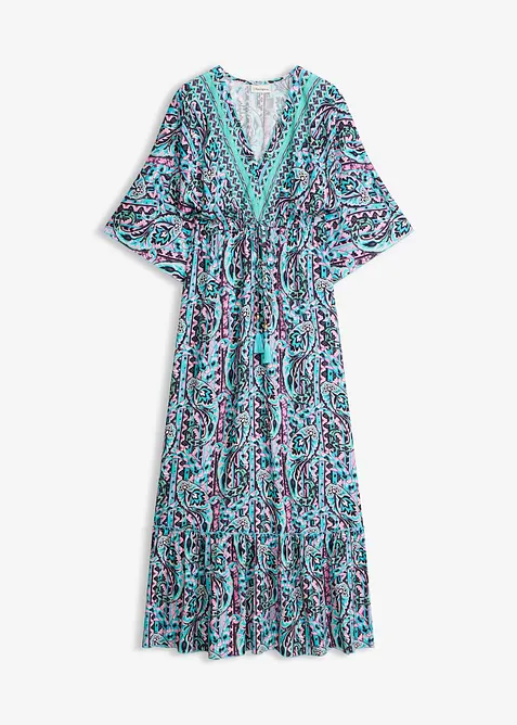 Maxikjole i lett viskose, bonprix