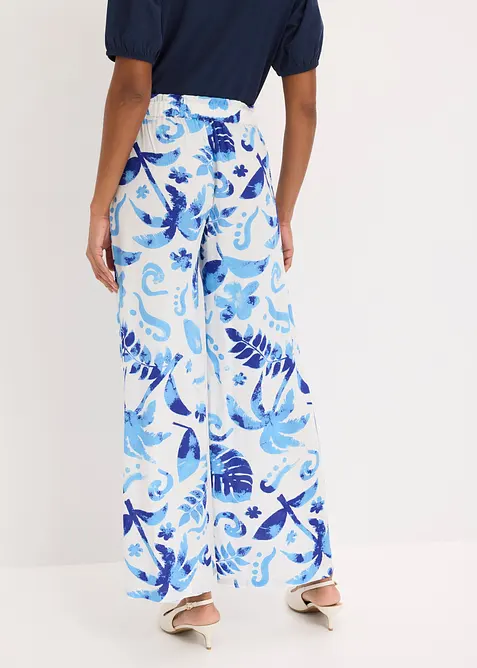 Vid bukse i strukturert viskose, bonprix