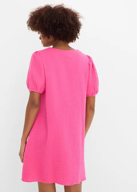 Kort musselinkjole, bonprix