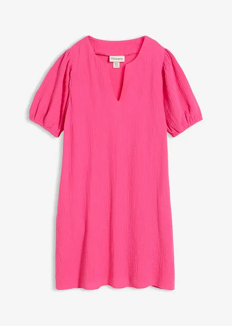 Kort musselinkjole, bonprix