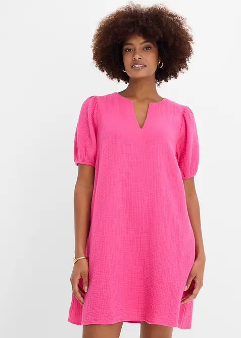 Kort musselinkjole, bonprix