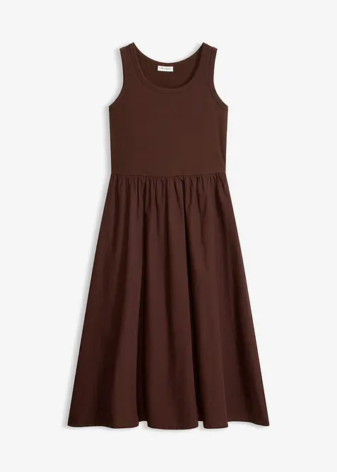 Jerseykjole i materialblanding, bonprix