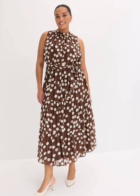 Midikjole i viskosemiks, bonprix