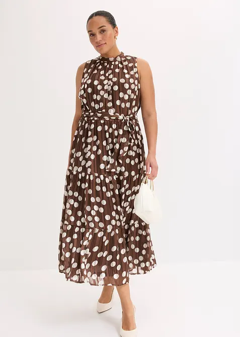 Midikjole i viskosemiks, bonprix