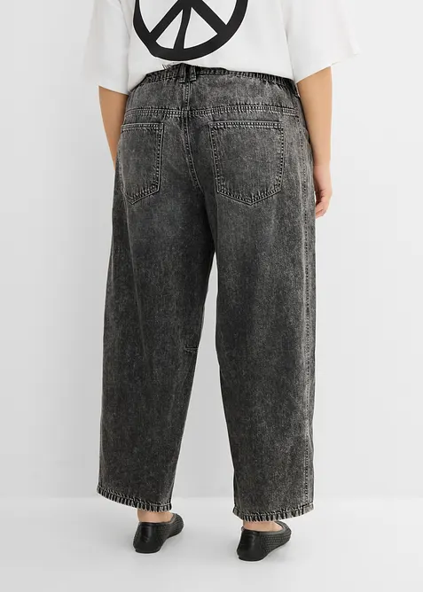 Balloon-jeans Mid Waist, super soft cropped, bonprix