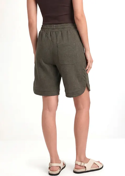 Vid sweatshorts i bomullsblanding, bonprix