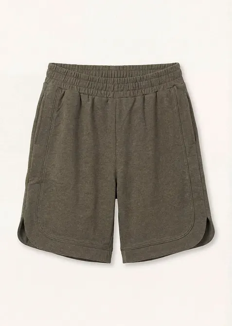Vid sweatshorts i bomullsblanding, bonprix