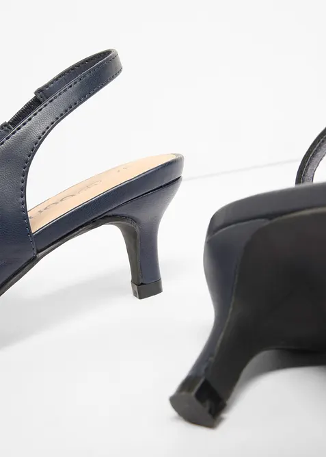 Slingbacks med kitten heels, bonprix