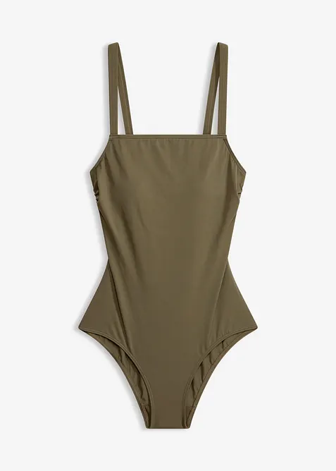 Badedrakt med firsk&aring;ren utringning, bonprix