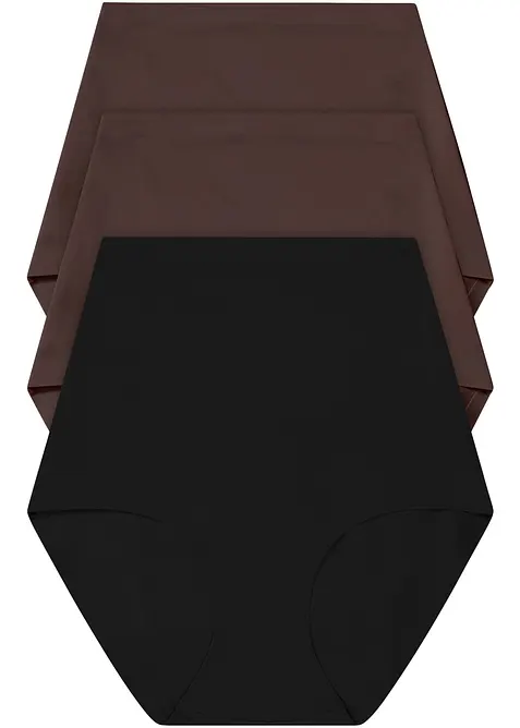 Shape-truse med h&oslash;y midje, middels formende (3-pack), bonprix