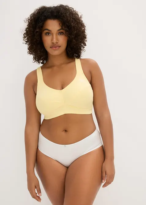 BH uten spiler med &oslash;kologisk bomull (2-pack), bonprix