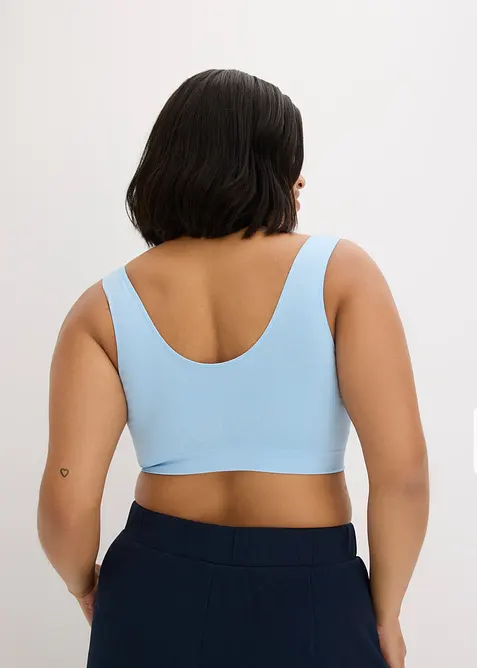 Feel Comfort Seamless-bustier (2-pack), bonprix