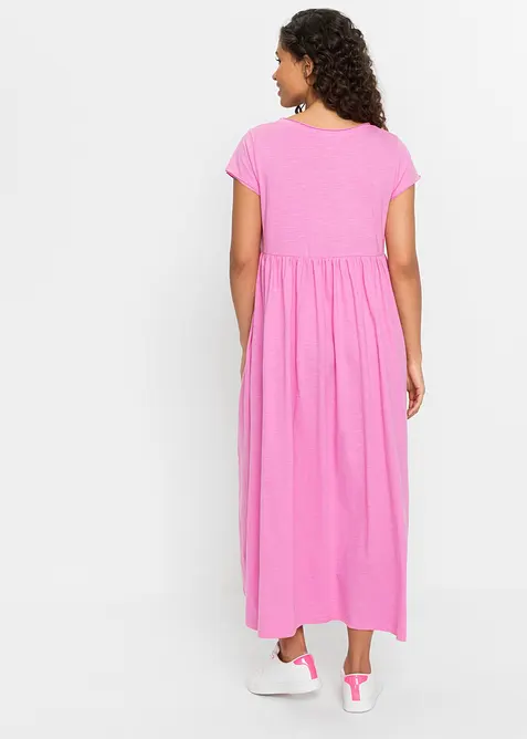 Trikotkjole i &oslash;kologisk bomull, bonprix