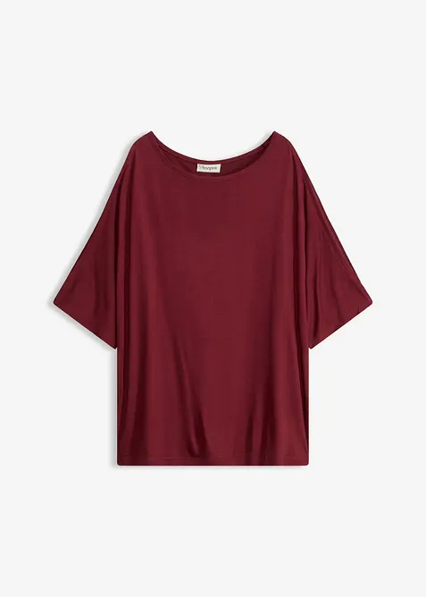 Cold shoulder-topp i viskose, bonprix