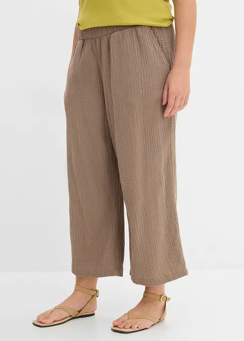 Culottes i bomullsmusselin, bonprix