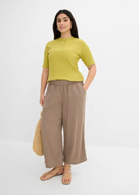 Culottes i bomullsmusselin, bonprix