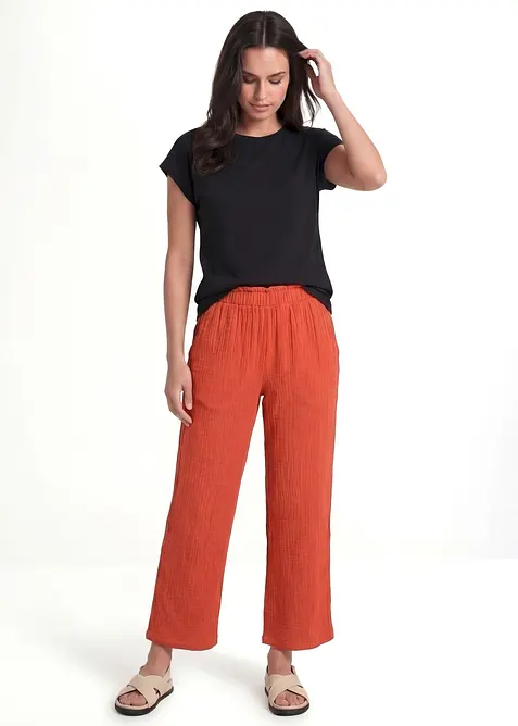 Culottes i bomullsmusselin, bonprix