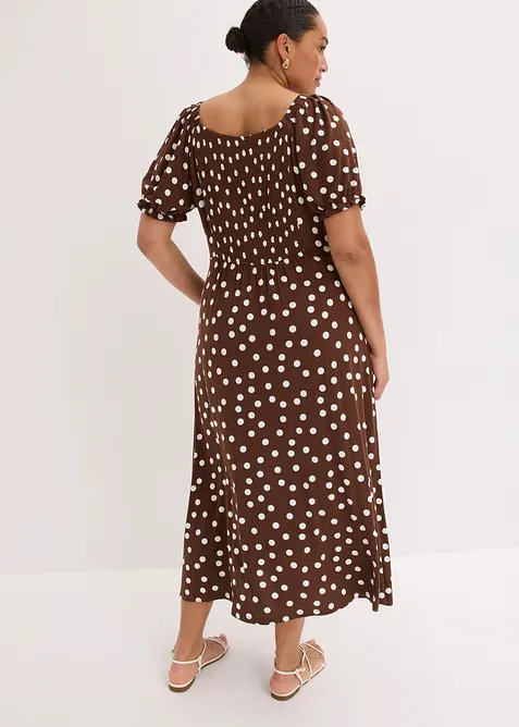 Chiffonkjole med glitter, bonprix