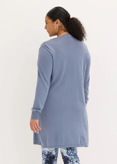 Lang cardigan med bomull, bonprix