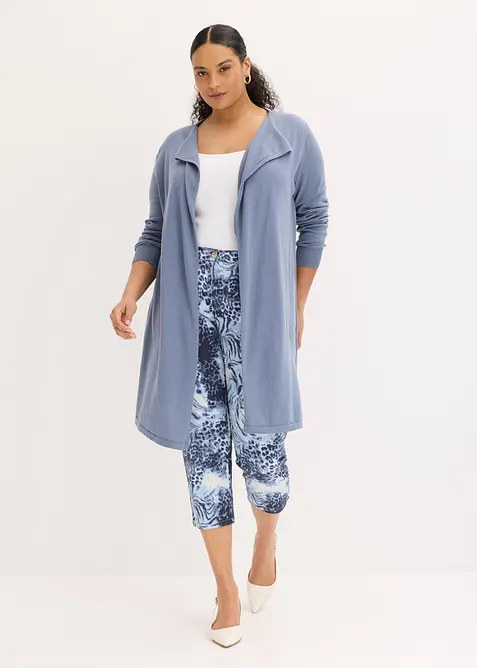 Lang cardigan med bomull, bonprix