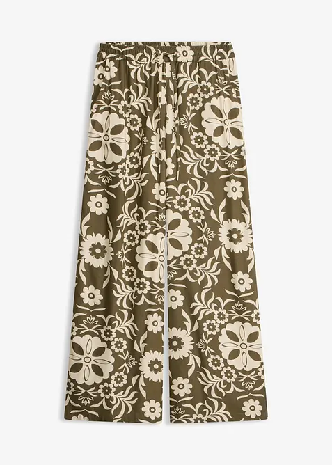 Vid bukse i lett viskose, bonprix