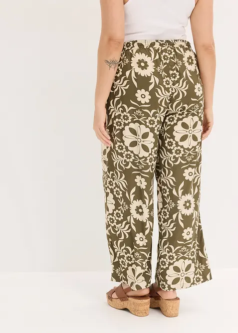 Vid bukse i lett viskose, bonprix